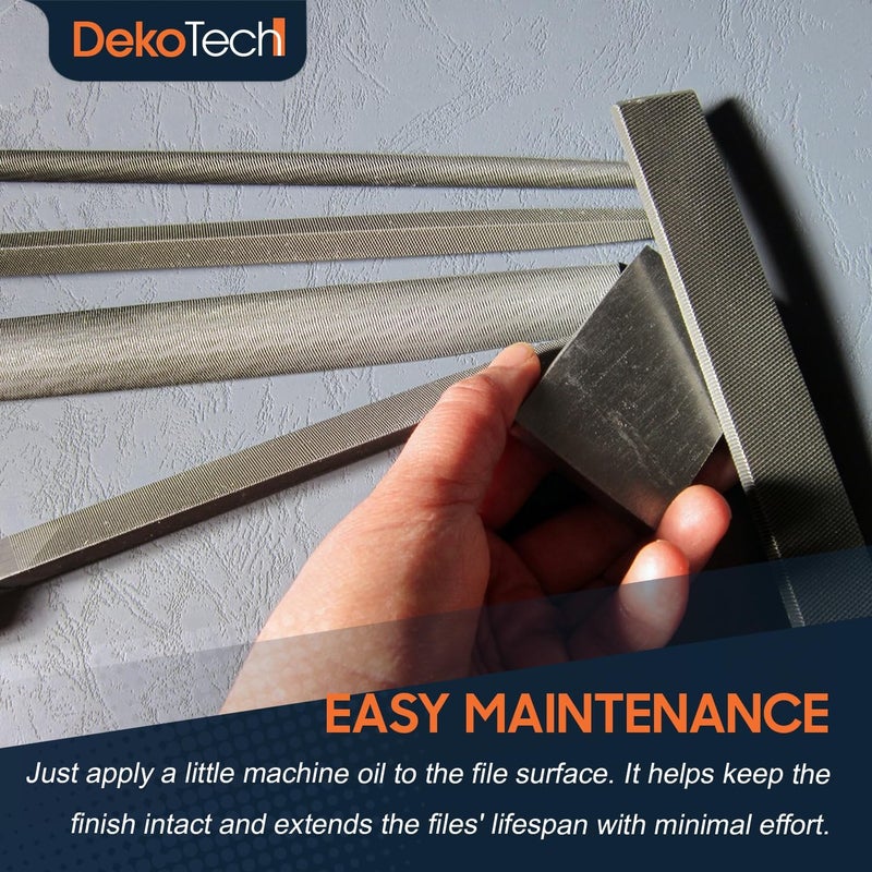 DekoTech 6-Inch Flat Hand File with Ergonomic Handle - Image 3